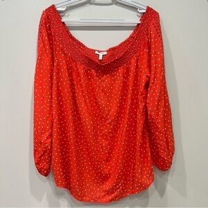 Maurices Off Shoulder Polka Dots Top Women’s Size XXL NEW